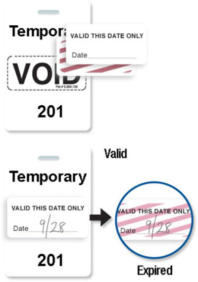 Brady Visitor Badges Access Control Cards