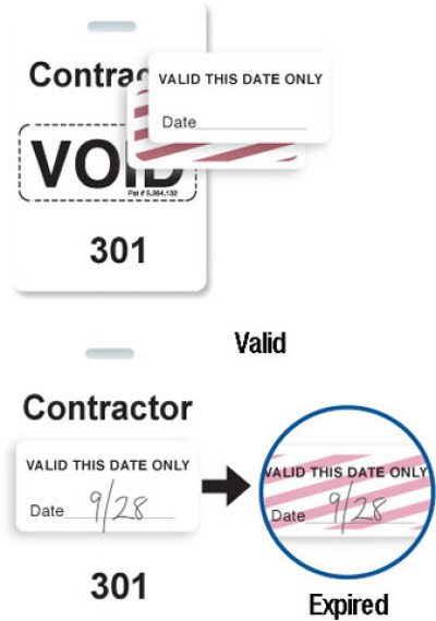 Brady Visitor Badges Access Control Cards