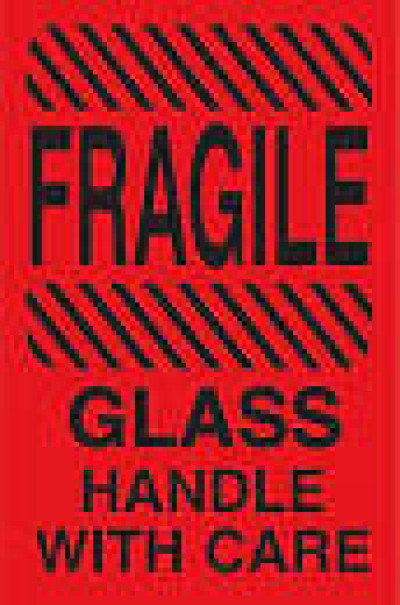 AirTrack® Fragile Shipping Labels