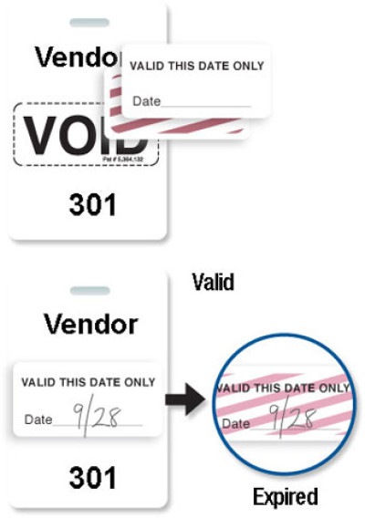 Brady Visitor Badges Access Control Cards