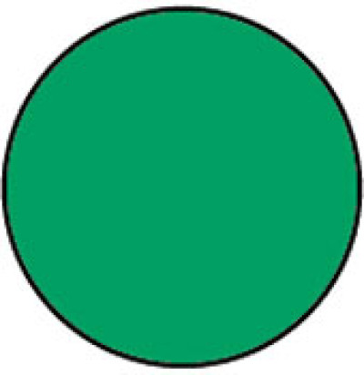 Circle Green Shipping Labels