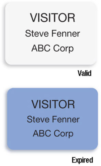 Brady Visitor Badges Access Control Cards