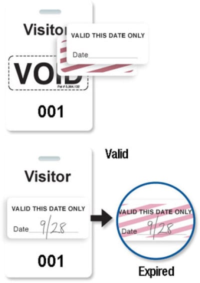 Brady Visitor Badges Access Control Cards