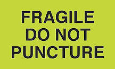 AirTrack® Fragile Shipping Labels