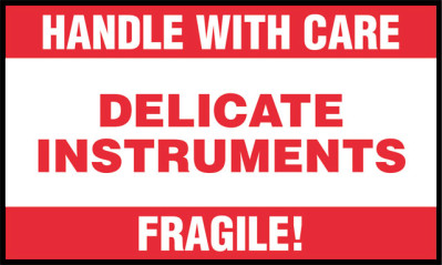 AirTrack® Fragile Shipping Labels