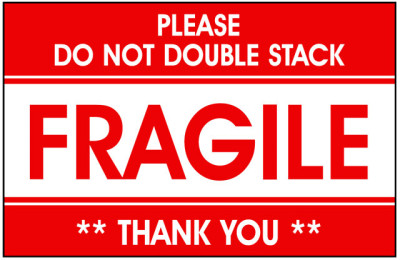 Packing Glass Fragile Shipping Labels