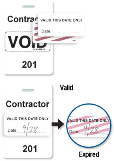 Brady Visitor Badges Access Control Cards