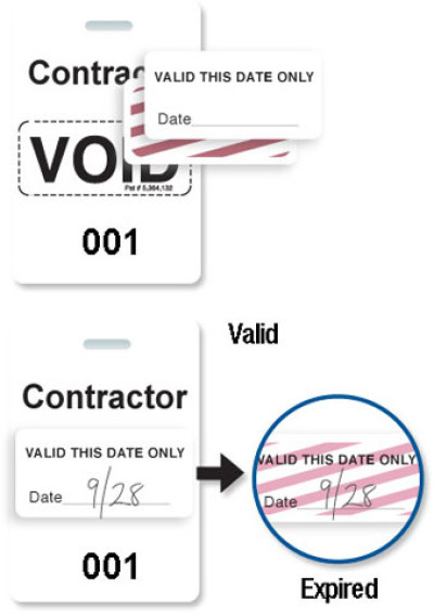 Brady Visitor Badges Access Control Cards