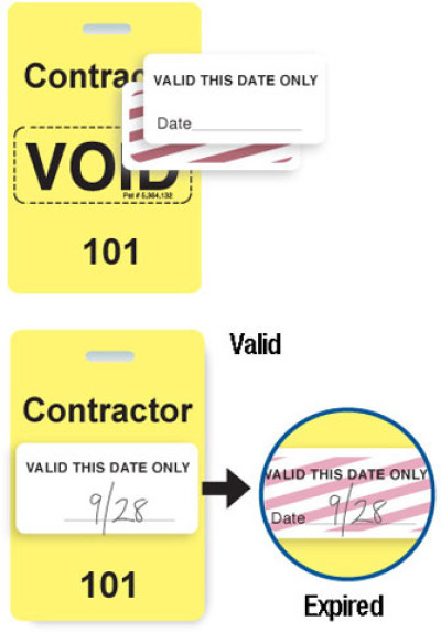 Brady Visitor Badges Access Control Cards