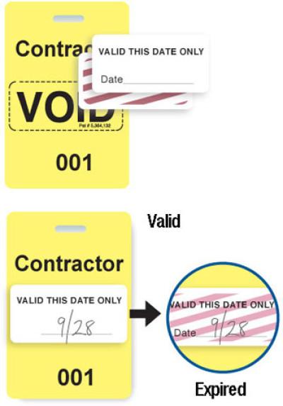 Brady Visitor Badges Access Control Cards
