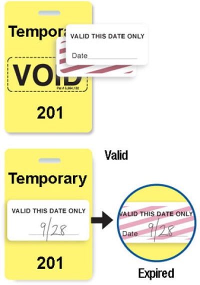 Brady Visitor Badges Access Control Cards