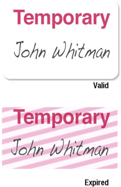 Brady Visitor Badges Access Control Cards