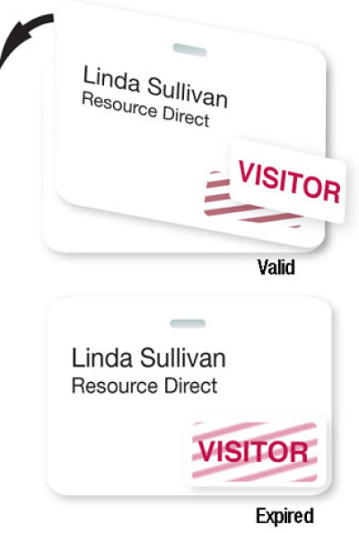 Brady Visitor Badges Access Control Cards