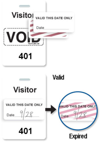 Brady Visitor Badges Access Control Cards