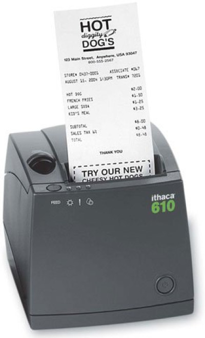 Ithaca 610 Receipt Printer