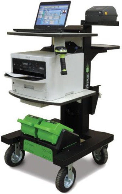 Newcastle Systems FH Series Mobile Field Health Testing Stations Mobile Cart