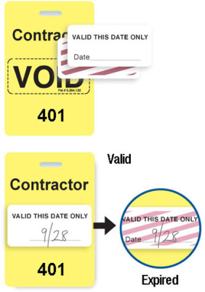 Brady Visitor Badges Access Control Cards