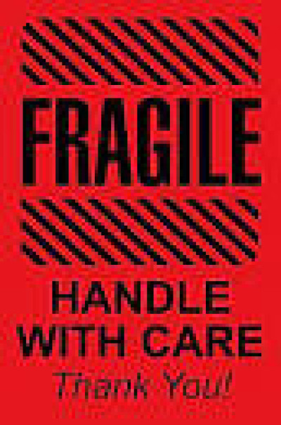 AirTrack® Fragile Shipping Labels