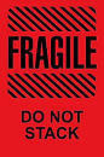 AirTrack® Fragile Shipping Labels