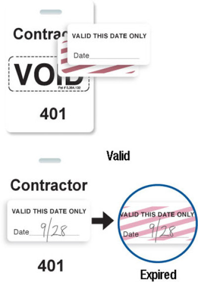 Brady Visitor Badges Access Control Cards
