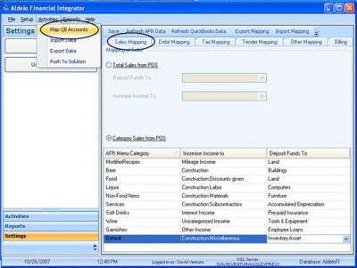 Aldelo Financial Integrator Software
