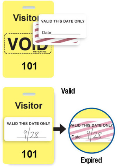 Brady Visitor Badges Access Control Cards