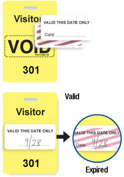 Brady Visitor Badges Access Control Cards