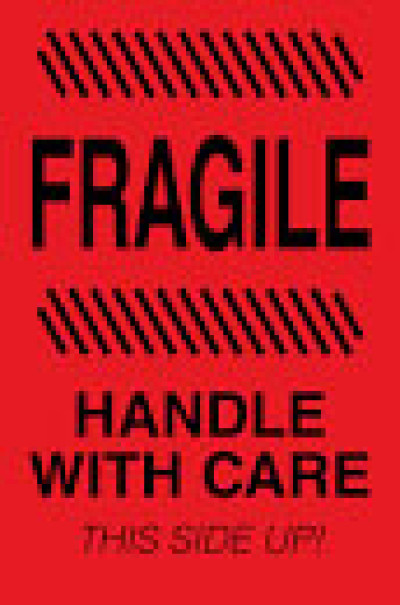 AirTrack® Fragile Shipping Labels
