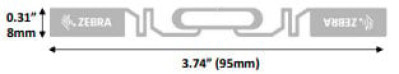 Zebra Z-Band UltraSoft RFID LR Wristbands