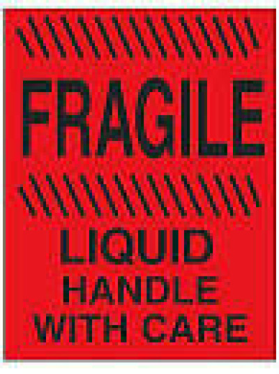 AirTrack® Fragile Shipping Labels