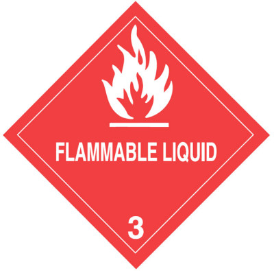 Warning Flammable Liquid Shipping Labels