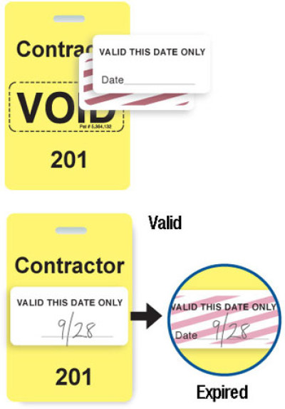 Brady Visitor Badges Access Control Cards