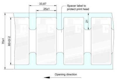 Zebra Polyester RFID Label