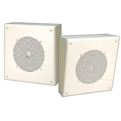 Bogen Self-Amplified Metal Box Speakers Public Address Equipment