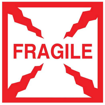 AirTrack® Fragile Shipping Labels
