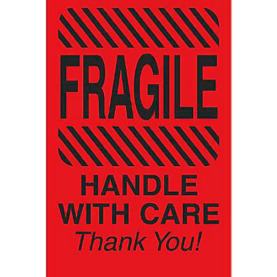 AirTrack® Fragile Shipping Labels