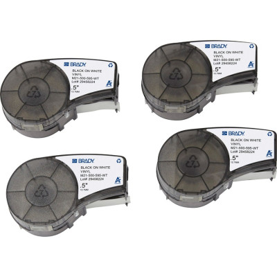 Brady M21-500-595-WT Barcode Label