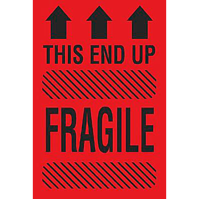 AirTrack® Fragile Shipping Labels