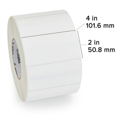 Zebra Z-Ultimate 4000T High-Tack White Barcode Label