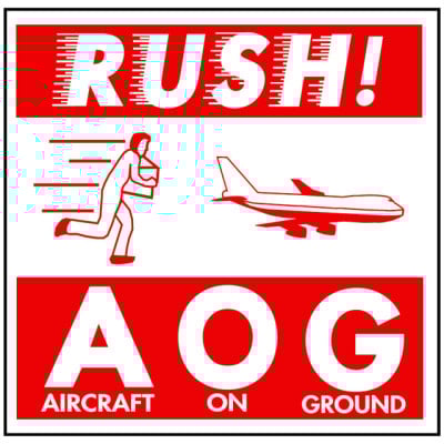 Packing AOG Shipping Labels