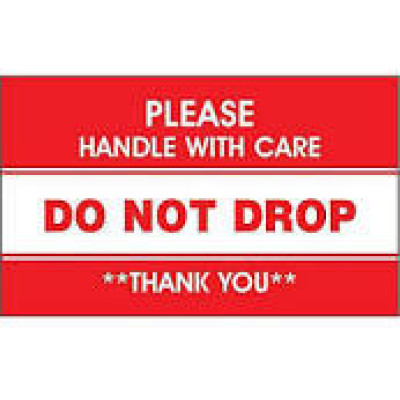 AirTrack® Fragile Shipping Labels