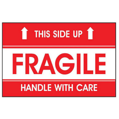 AirTrack® Fragile Shipping Labels