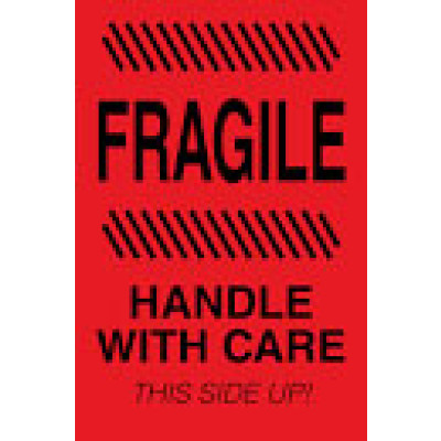 AirTrack® Fragile Shipping Labels