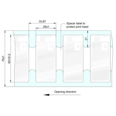 Zebra Silverline Blade II RFID RFID Label