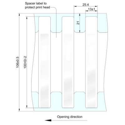 Zebra Silverline Slim II RFID RFID Label