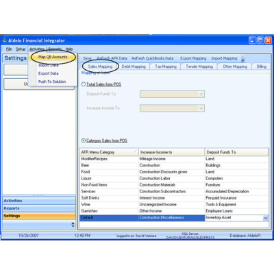Aldelo Financial Integrator Wasp POS Software