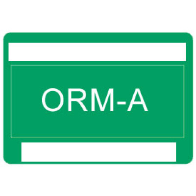 Other Regulated Material Barcode Label ORM-A Shipping Labels