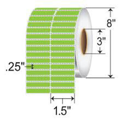 Zebra Z-Supreme 4000T Green Barcode Label