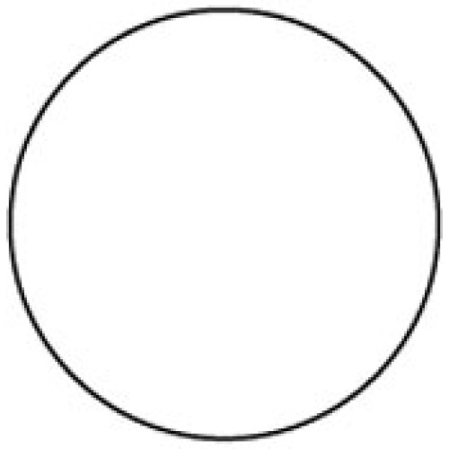 Circle White Shipping Labels