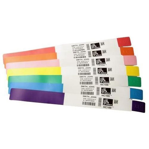Zebra Tyvek Alerts Wristbands
